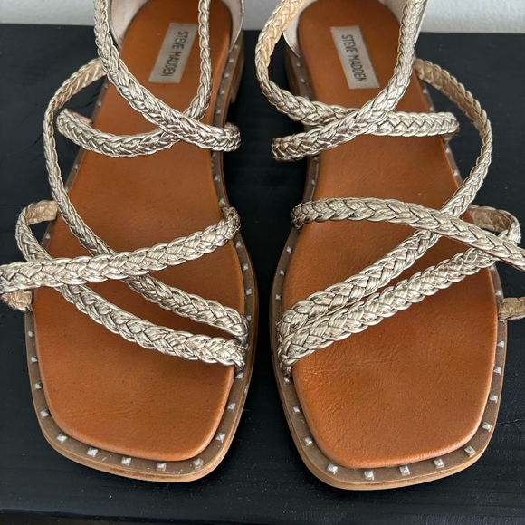 Steve Madden Tessi Braided Strappy Studded Sandal - Picture 4 of 8